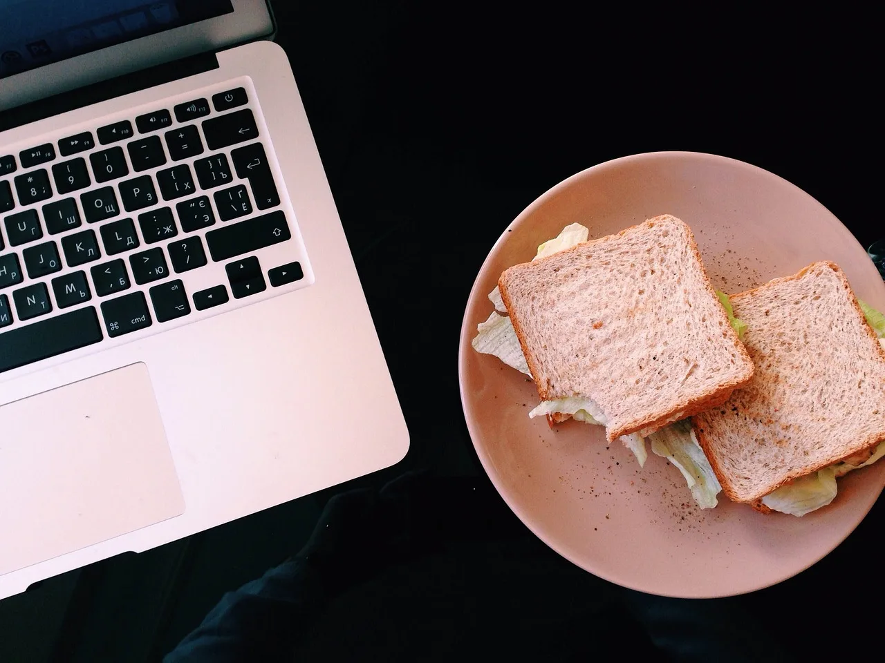 macbook, lunch, sandwich, food, plate, computer, laptop, technology, business, sandwich, sandwich, sandwich, sandwich, sandwich. What the Business Meals Deduction Limit Covers for a Small Business Right Now